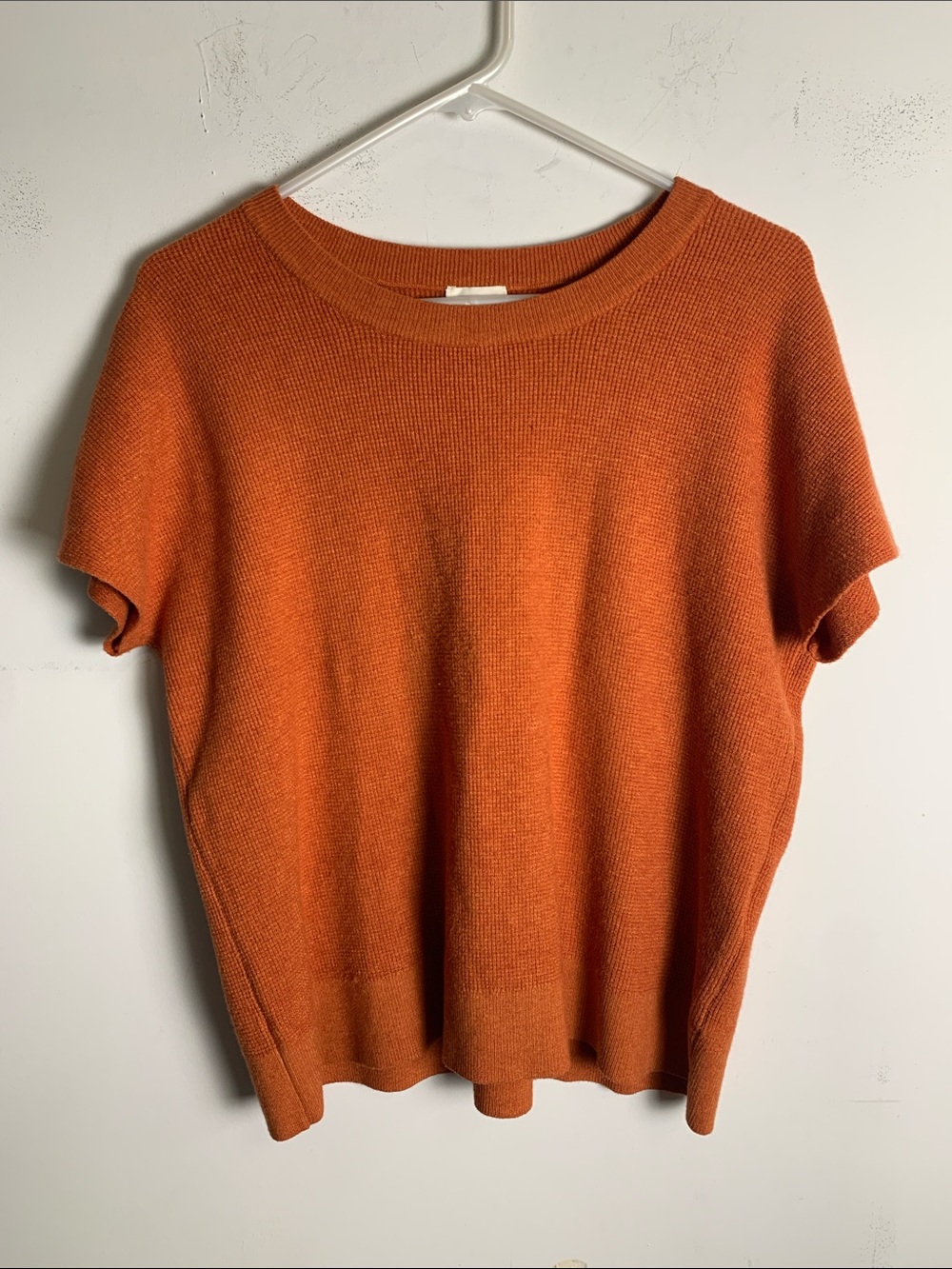 Cyrus Orange Short Sleeve Knit Top